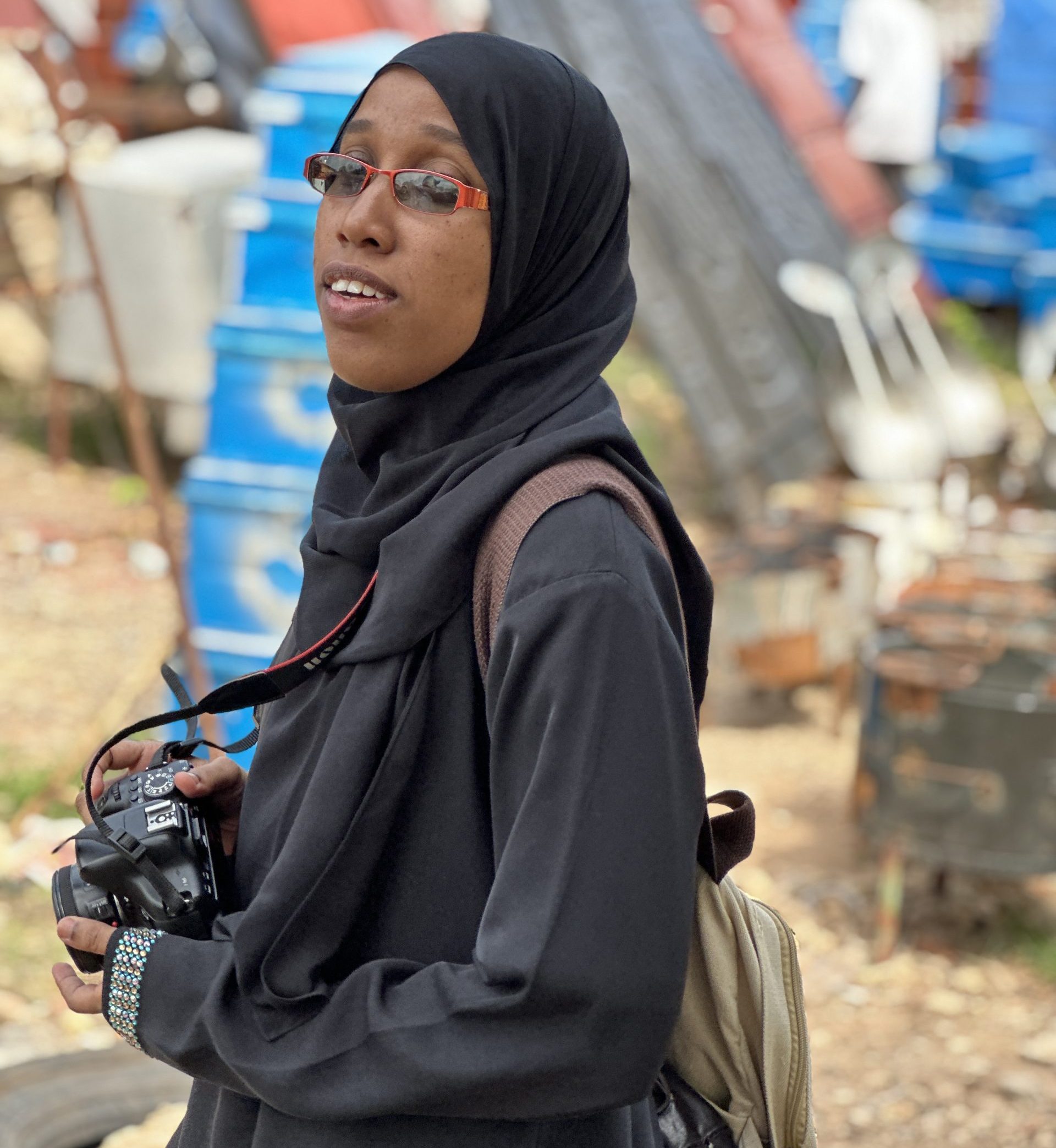 Mima, a member of the Photographers' Association of Malindi
